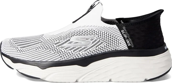 SKECHERS Max Cushioning Elite Advantageous Hands Free Slip-Ins Men's Shoes White/Black : 7 D - Medium, Synthetic/Textile - Image 6