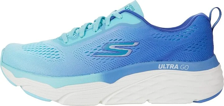 SKECHERS Max Cushioning Elite Mesh Lace-Up Women's Running Shoes Blue/Light Blue : 6 B - Medium, Textile - Image 6