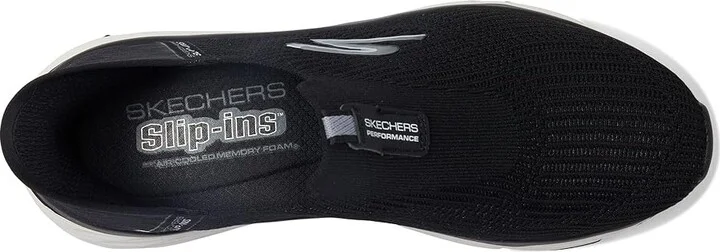 SKECHERS Max Cushioning Elite Smooth Transition Hands Free Slip-Ins Women's Shoes Black/White : 5 B - Medium, Synthetic/Textile - Image 2
