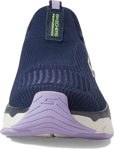 SKECHERS Max Cushioning Elite Smooth Transition Hands Free Slip-Ins Women's Shoes Navy/Lavender : 6.5 B - Medium, Synthetic/Textile - Image 2