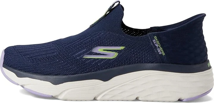 SKECHERS Max Cushioning Elite Smooth Transition Hands Free Slip-Ins Women's Shoes Navy/Lavender : 6.5 B - Medium, Synthetic/Textile - Image 5