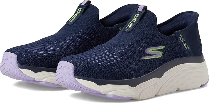 SKECHERS Max Cushioning Elite Smooth Transition Hands Free Slip-Ins Women's Shoes Navy/Lavender : 6.5 B - Medium, Synthetic/Textile