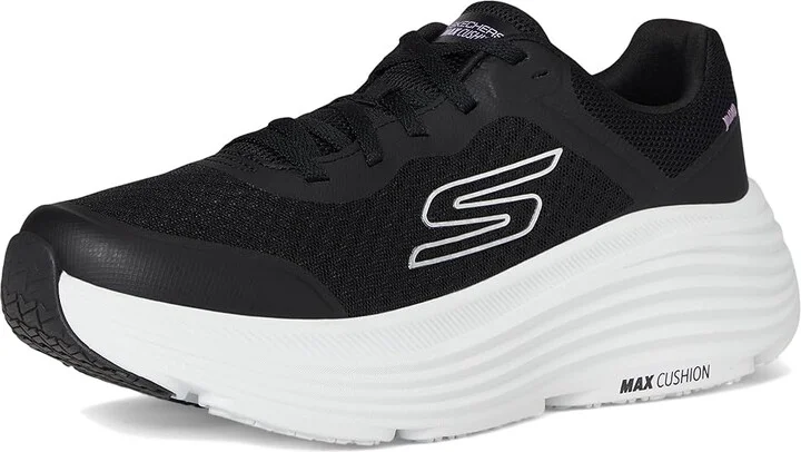 SKECHERS Max Cushioning Endeavour Canova Women's Shoes Black/White : 6.5 B - Medium, Textile - Image 5