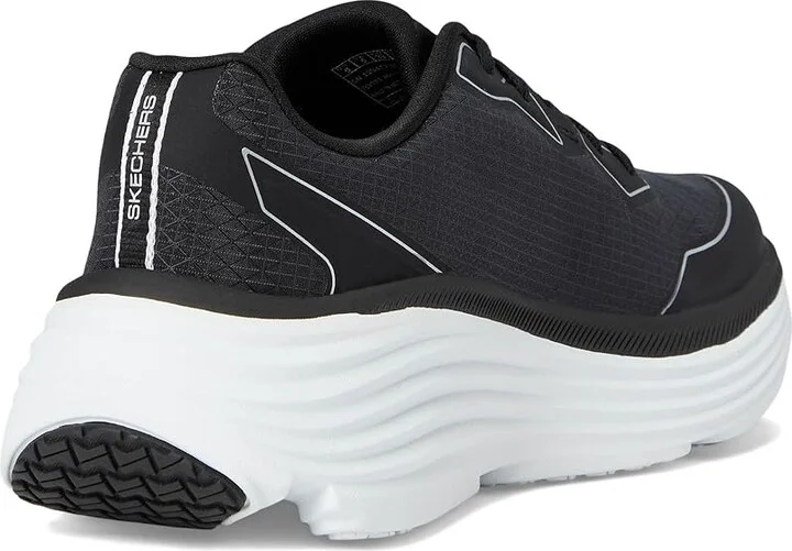 SKECHERS Max Cushioning Endeavour Galloway Women's Shoes Black/Silver : 9 B - Medium, Rubber/Textile - Image 4