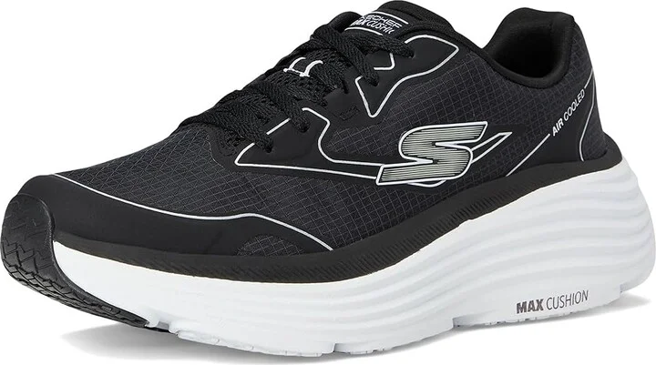 SKECHERS Max Cushioning Endeavour Galloway Women's Shoes Black/Silver : 9 B - Medium, Rubber/Textile - Image 5
