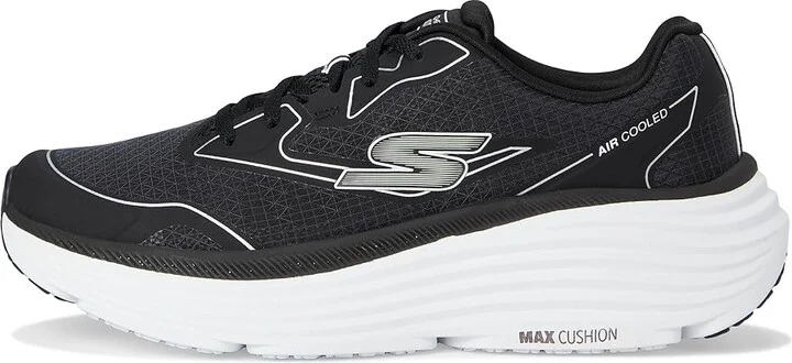 SKECHERS Max Cushioning Endeavour Galloway Women's Shoes Black/Silver : 9 B - Medium, Rubber/Textile - Image 6