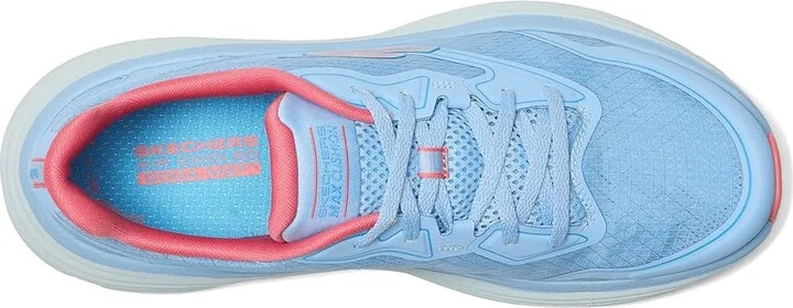 SKECHERS Max Cushioning Endeavour Galloway Women's Shoes Blue/Coral : 8 B - Medium, Rubber/Textile - Image 2