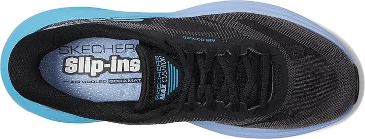 SKECHERS Max Cushioning Endeavour Hallandale Hands Free Slip-Ins Women's Shoes Black/Blue : 6 D - Wide - Image 2