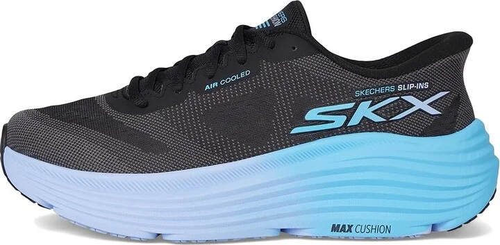SKECHERS Max Cushioning Endeavour Hallandale Hands Free Slip-Ins Women's Shoes Black/Blue : 6 D - Wide - Image 6