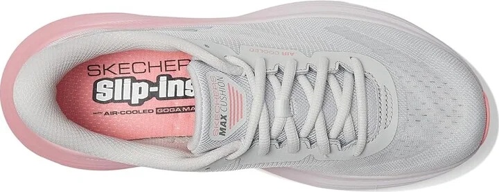 SKECHERS Max Cushioning Endeavour Hallandale Hands Free Slip-Ins Women's Shoes Gray/Pink : 7 B - Medium - Image 2