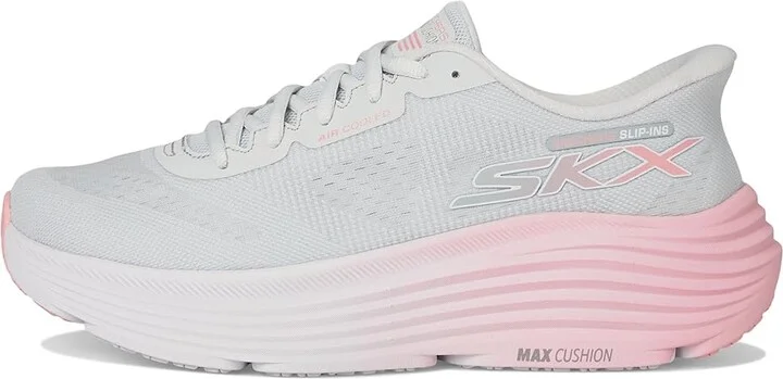 SKECHERS Max Cushioning Endeavour Hallandale Hands Free Slip-Ins Women's Shoes Gray/Pink : 7 B - Medium - Image 6