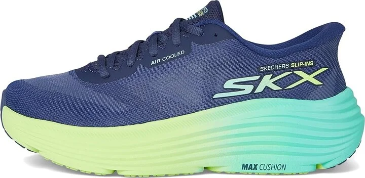 SKECHERS Max Cushioning Endeavour Hallandale Hands Free Slip-Ins Women's Shoes Navy/Lime : 6 B - Medium - Image 6