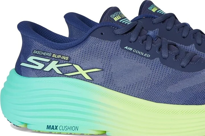 SKECHERS Max Cushioning Endeavour Hallandale Hands Free Slip-Ins Women's Shoes Navy/Lime : 6 B - Medium - Image 7
