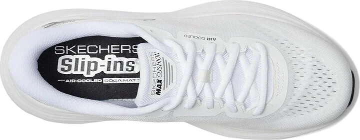 SKECHERS Max Cushioning Endeavour Hallandale Hands Free Slip-Ins Women's Shoes White/Black : 11 B - Medium - Image 2