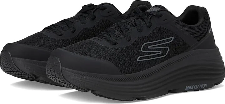 SKECHERS Max Cushioning Endeavour Men's Running Shoes Black/Black : 9 D - Medium, Synthetic