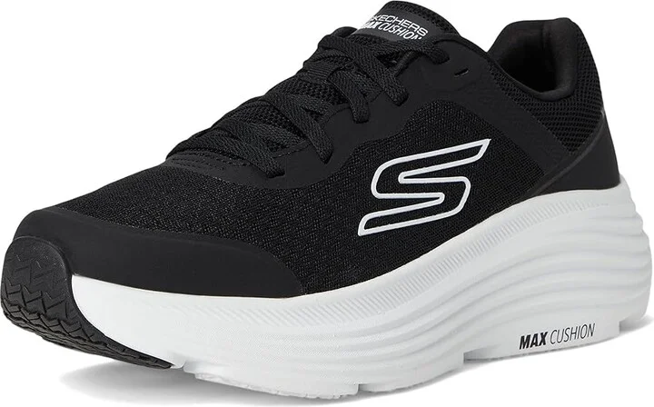 SKECHERS Max Cushioning Endeavour Men's Running Shoes Black/White : 10.5 D - Medium - Image 5