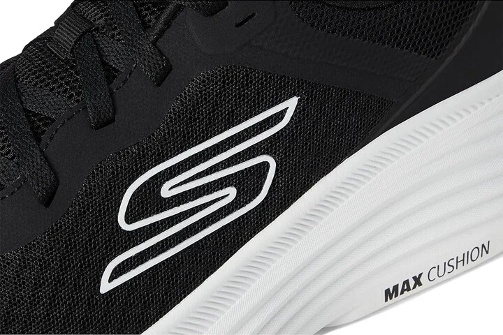 SKECHERS Max Cushioning Endeavour Men's Running Shoes Black/White : 10.5 D - Medium - Image 7