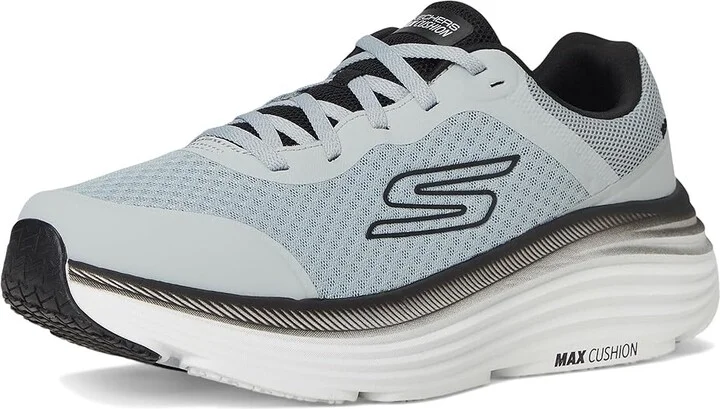 SKECHERS Max Cushioning Endeavour Men's Running Shoes Light Gray/Black : 11.5 E - Wide, Synthetic - Image 5
