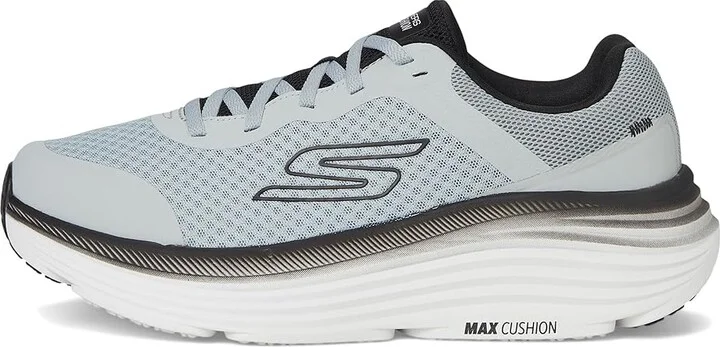 SKECHERS Max Cushioning Endeavour Men's Running Shoes Light Gray/Black : 11.5 E - Wide, Synthetic - Image 6