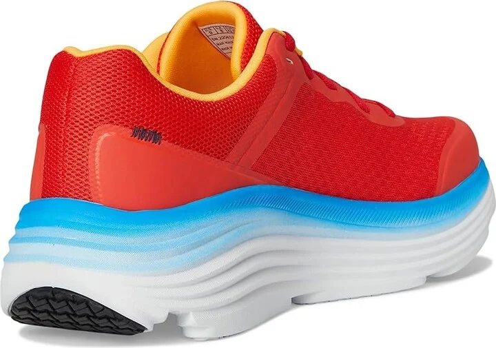 SKECHERS Max Cushioning Endeavour Men's Running Shoes Orange/Blue : 11 D - Medium, Synthetic - Image 4