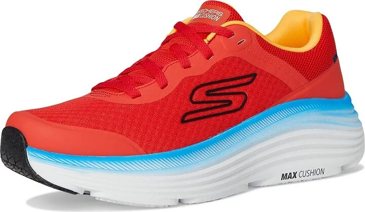 SKECHERS Max Cushioning Endeavour Men's Running Shoes Orange/Blue : 11 D - Medium, Synthetic - Image 5