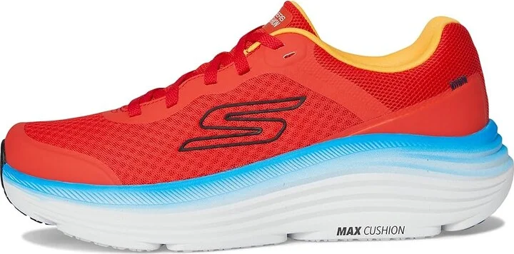 SKECHERS Max Cushioning Endeavour Men's Running Shoes Orange/Blue : 11 D - Medium, Synthetic - Image 6