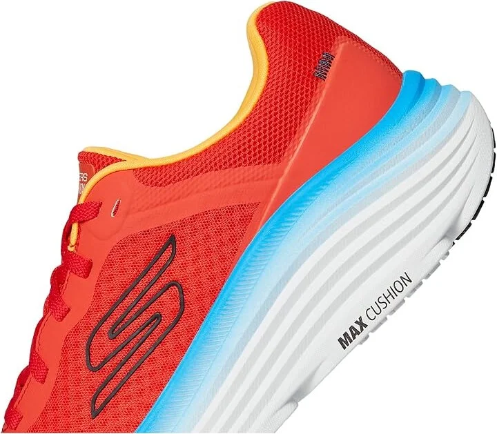 SKECHERS Max Cushioning Endeavour Men's Running Shoes Orange/Blue : 11 D - Medium, Synthetic - Image 7