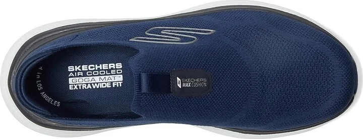 SKECHERS Max Cushioning Endeavour Sarasota Men's Shoes Navy : 8 E - Wide, Textile - Image 2