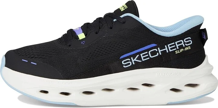 SKECHERS Max Cushioning Glide Step Caledonia Hands Free Slip-Ins Women's Shoes Black/Blue : 9 B - Medium, Synthetic - Image 6