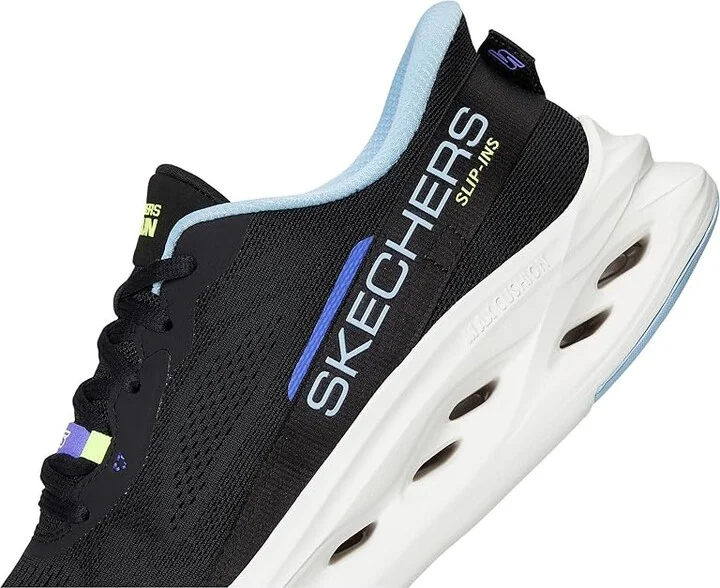 SKECHERS Max Cushioning Glide Step Caledonia Hands Free Slip-Ins Women's Shoes Black/Blue : 9 B - Medium, Synthetic - Image 7