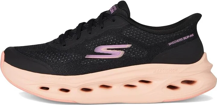 SKECHERS Max Cushioning Glide Step Hartford Hands Free Slip-Ins Women's Shoes Black/Purple : 7 B - Medium - Image 6