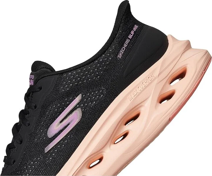 SKECHERS Max Cushioning Glide Step Hartford Hands Free Slip-Ins Women's Shoes Black/Purple : 7 B - Medium - Image 7