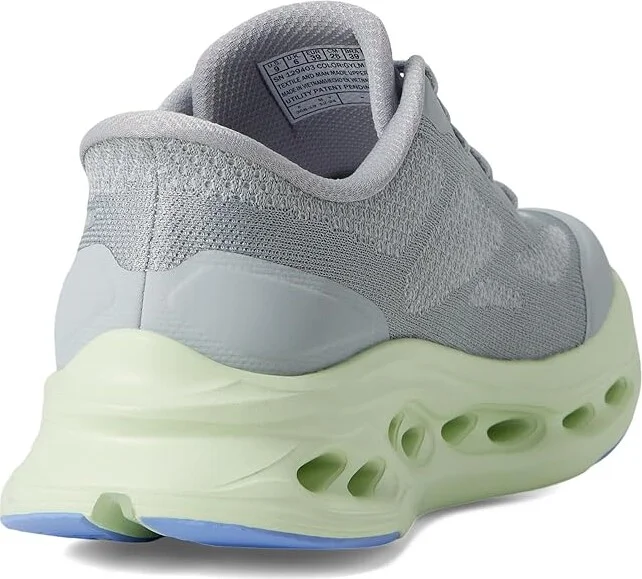 SKECHERS Max Cushioning Glide Step Hartford Hands Free Slip-Ins Women's Shoes Gray/Lime : 11 B - Medium - Image 4