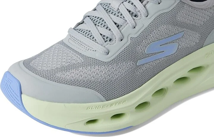 SKECHERS Max Cushioning Glide Step Hartford Hands Free Slip-Ins Women's Shoes Gray/Lime : 11 B - Medium - Image 7