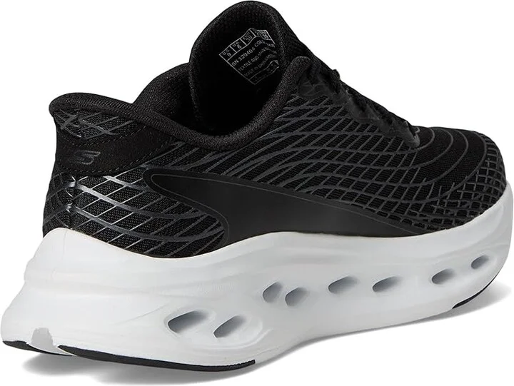 SKECHERS Max Cushioning Glide Step Sapphire Hands Free Slip-Ins Women's Shoes Black/White : 11 B - Medium, Synthetic - Image 4