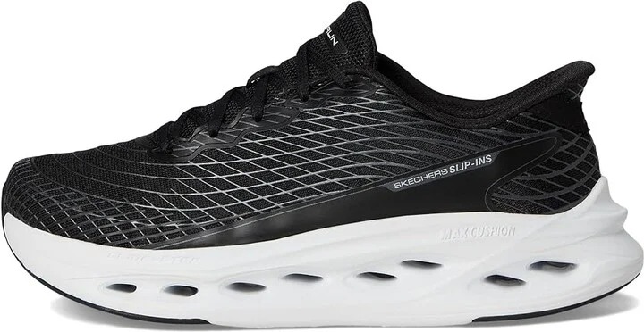 SKECHERS Max Cushioning Glide Step Sapphire Hands Free Slip-Ins Women's Shoes Black/White : 11 B - Medium, Synthetic - Image 6