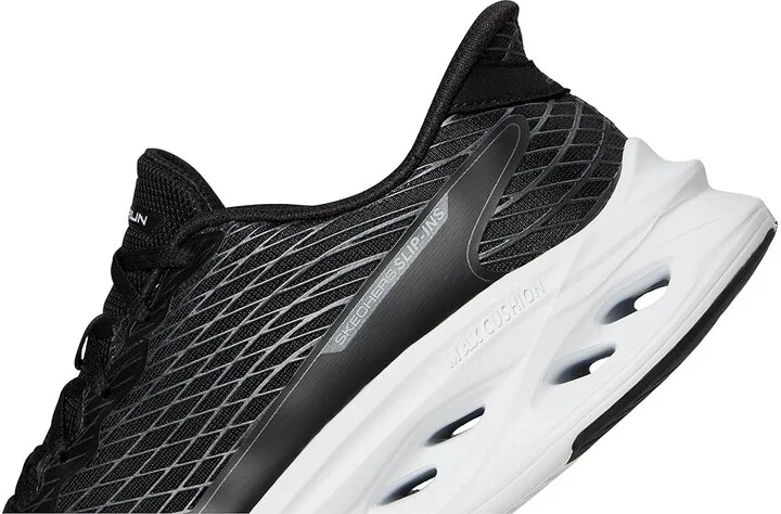 SKECHERS Max Cushioning Glide Step Sapphire Hands Free Slip-Ins Women's Shoes Black/White : 11 B - Medium, Synthetic - Image 7