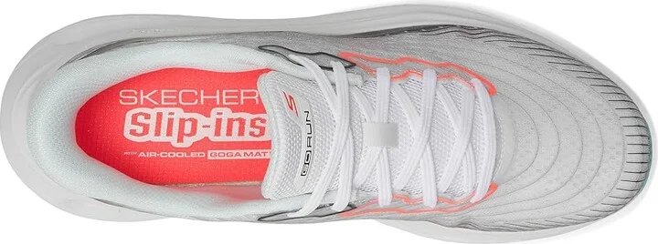 SKECHERS Max Cushioning Glide Step Sapphire Hands Free Slip-Ins Women's Shoes White/Multi : 7.5 B - Medium, Synthetic - Image 2