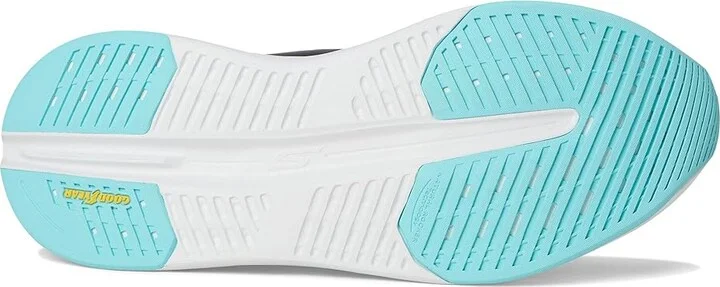 SKECHERS Max Cushioning Glide Step Sapphire Hands Free Slip-Ins Women's Shoes White/Multi : 7.5 B - Medium, Synthetic - Image 3