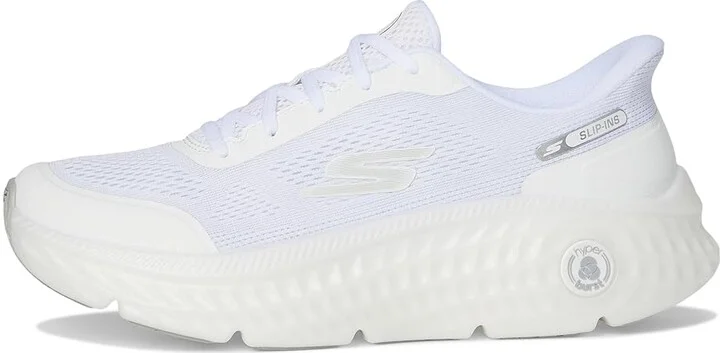 SKECHERS Max Cushioning Hyper Craze 2.0 Hands Free Slip-Ins Women's Shoes White/Silver : 9.5 B - Medium, Synthetic - Image 6
