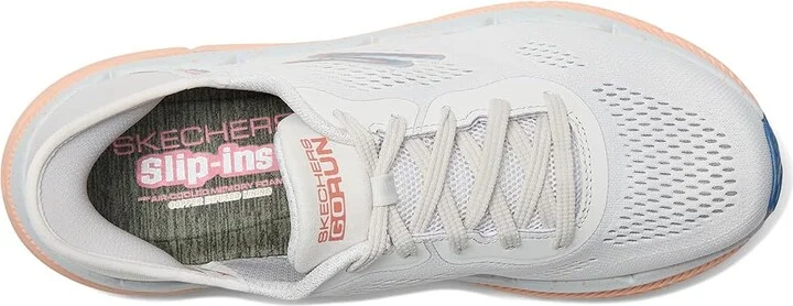 SKECHERS Max Cushioning Premier 2.0 Alora Hands Free Slip-Ins Women's Shoes Light Gray/Orange : 9 B - Medium - Image 2