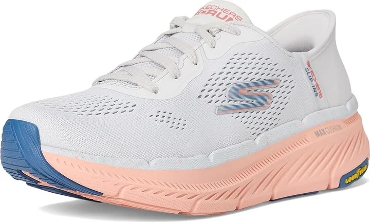 SKECHERS Max Cushioning Premier 2.0 Alora Hands Free Slip-Ins Women's Shoes Light Gray/Orange : 9 B - Medium - Image 5