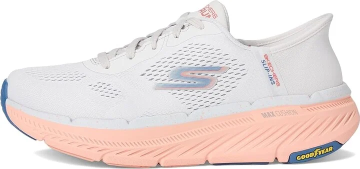SKECHERS Max Cushioning Premier 2.0 Alora Hands Free Slip-Ins Women's Shoes Light Gray/Orange : 9 B - Medium - Image 6