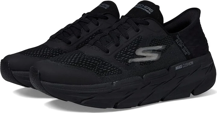 SKECHERS Max Cushioning Premier Ascendant Hands Free Slip-Ins Men's Running Shoes Black : 7 EE - Wide, Synthetic/Textile