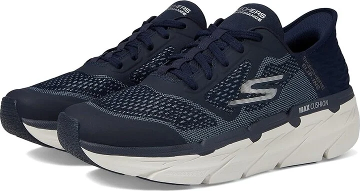 SKECHERS Max Cushioning Premier Ascendant Hands Free Slip-Ins Men's Running Shoes Navy : 7 D - Medium, Synthetic/Textile