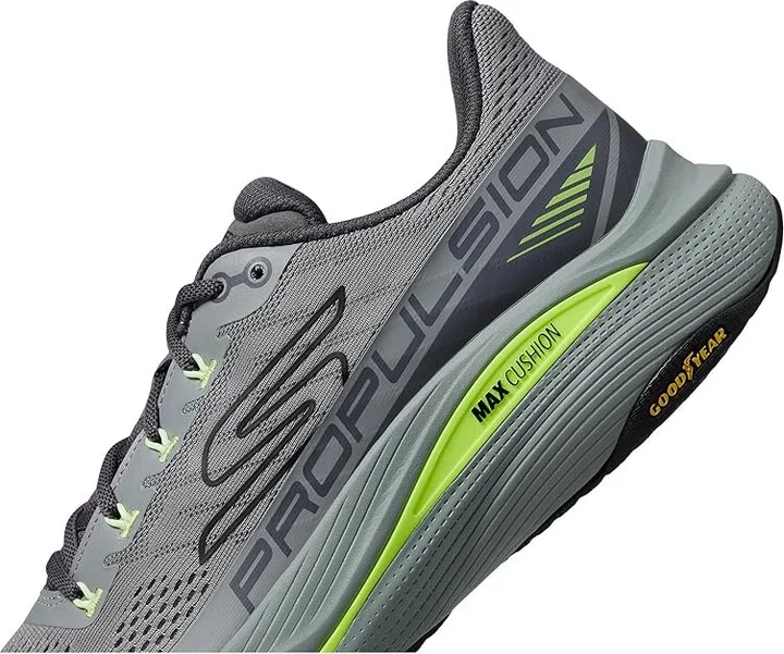 SKECHERS Max Cushioning Propulsion Men's Shoes Gray/Multi : 7 D - Medium, Rubber - Image 4