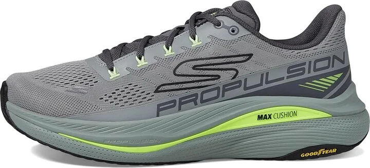 SKECHERS Max Cushioning Propulsion Men's Shoes Gray/Multi : 7 D - Medium, Rubber - Image 5