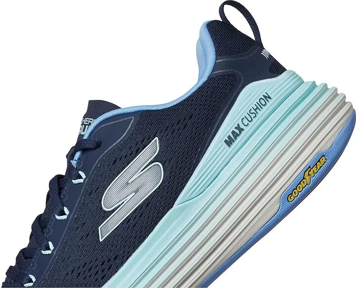 SKECHERS Max Cushioning Suspension High Road Women's Shoes Navy/Blue : 7 B - Medium, Rubber - Image 7