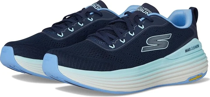 SKECHERS Max Cushioning Suspension High Road Women's Shoes Navy/Blue : 7 B - Medium, Rubber