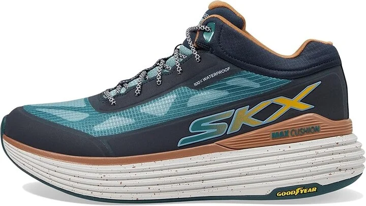SKECHERS Max Cushioning Suspension Terrace Waterproof Women's Climbing Shoes Navy/Teal : 7.5 B - Medium - Image 6